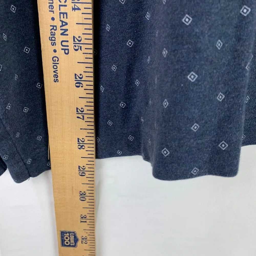 Polo Ralph Lauren Polo Shirt Mens XL Navy Blue Geometric‎ Diamond Classic Fit